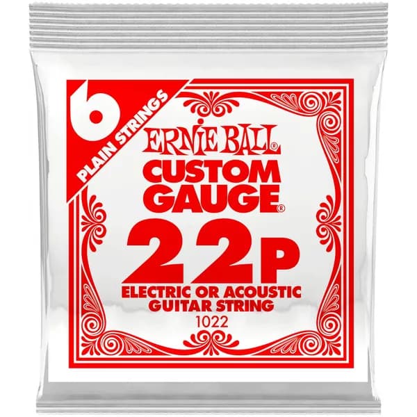 Одиночная струна  для акустической и электрогитары 22 Ernie Ball 1022 Без навивки