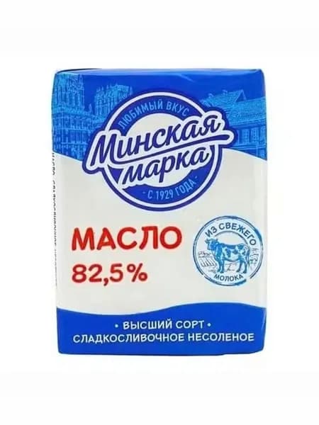 Сладкосливочное масло Минская марка 82,5% 180 г