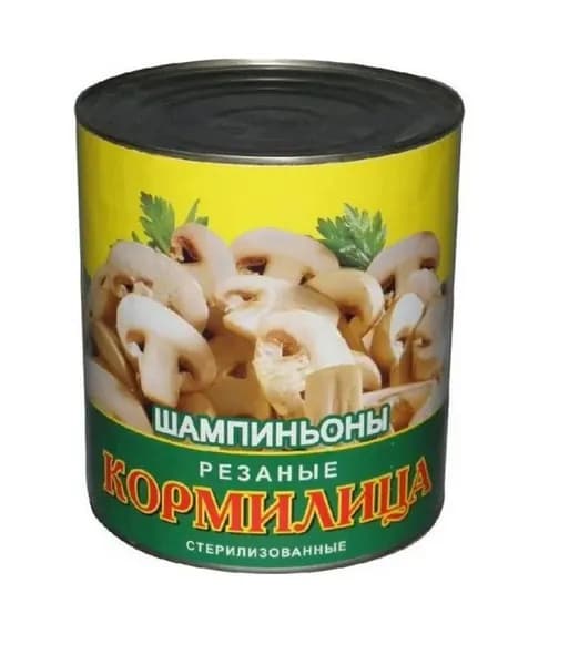 Кормилица Шампиньоны резаные, 3100 мл