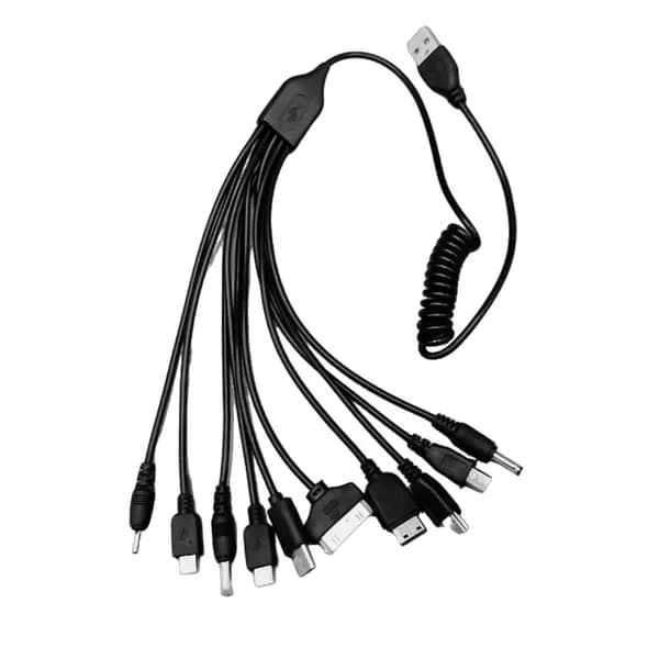 10-портовый кабель для зарядки USB c ручным приводом вентилятора и игрушек