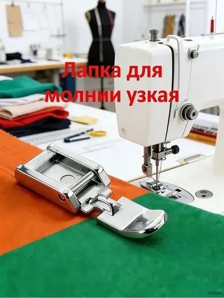 Лапка Для Молнии И Шнуров Двухсторонняя (узкая)