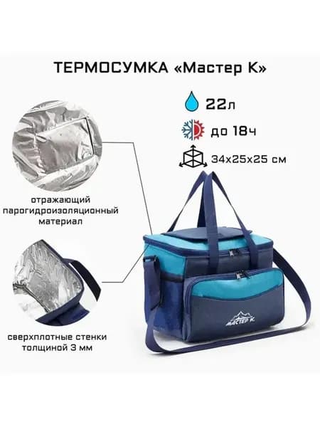Термосумка для пикника 34х25х25 см