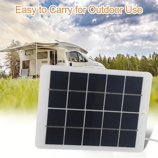 Солнечная Зарядная Панель 5W 5V с Выходом USB Outdoor Solar Charger Power Bank