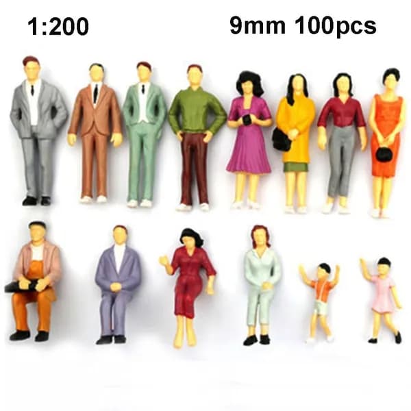 100pcs Модель Строительство Пассажиры
