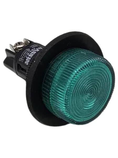 XB2-EV163 "SASSIN" Арт. НТ01701055, Лампа сигнальная со светодиодом, d22mm, цилиндр зеленый, 230В