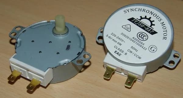 Мотор вращения тарелки СВЧ шток - 12мм 4r/min 4W 220V TYJ50-8A7