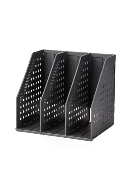 Лоток вертикальный Deli E79003Drey складной 3 отделения тем