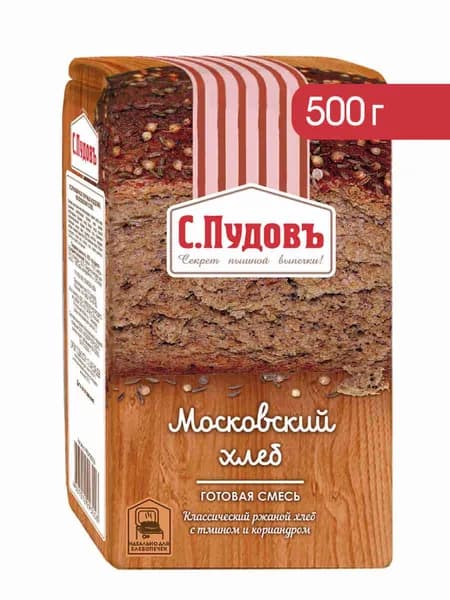 Смесь для выпечки "Московский хлеб", С.Пудовъ, 500 г