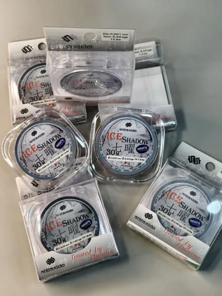 Леска для рыбалки монофильная Shii Saido Ice Shadow, L-30 м, d-0,261 мм, test-5,39 кг, прозрачная
