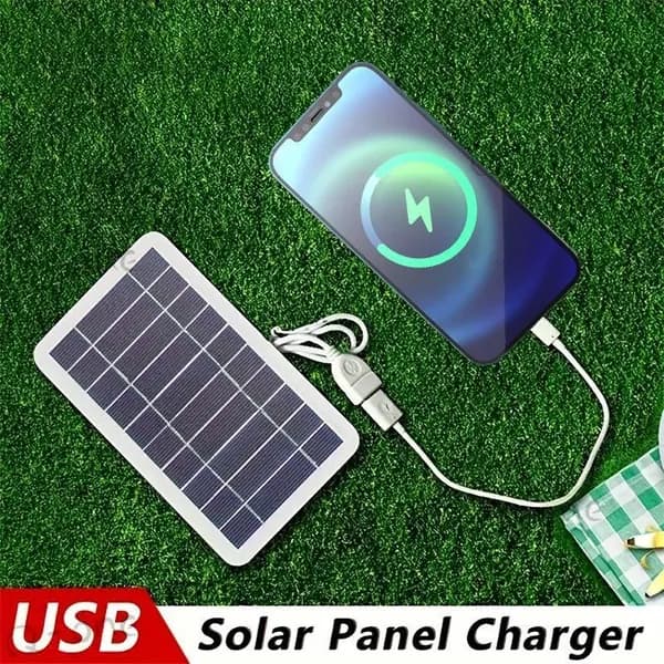 Портативное солнечное зарядное устройство для мобильного телефона с USB-портом