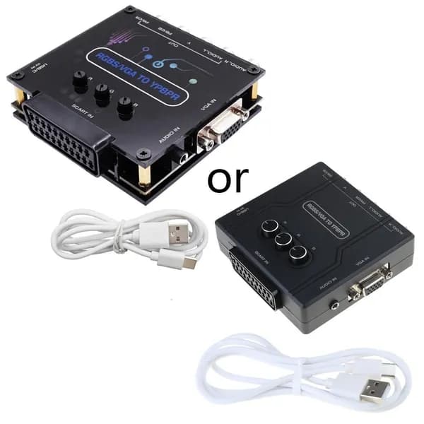 Конвертер SCART (RGBS/VGA) в компонентный видеосигнал YPbPr для MD