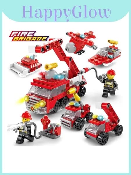 детская игрушка LEGO пожарная машина, 142 детали, сборка