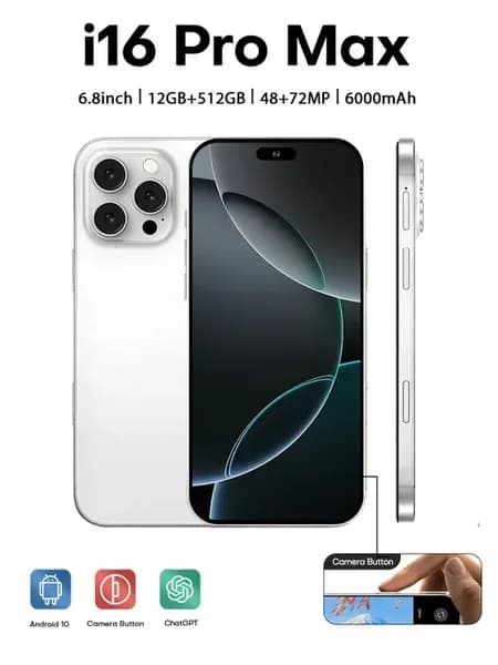 Смартфон i16 Pro Max 16ГБ+1ТБ Ростест (EAC) флагманский