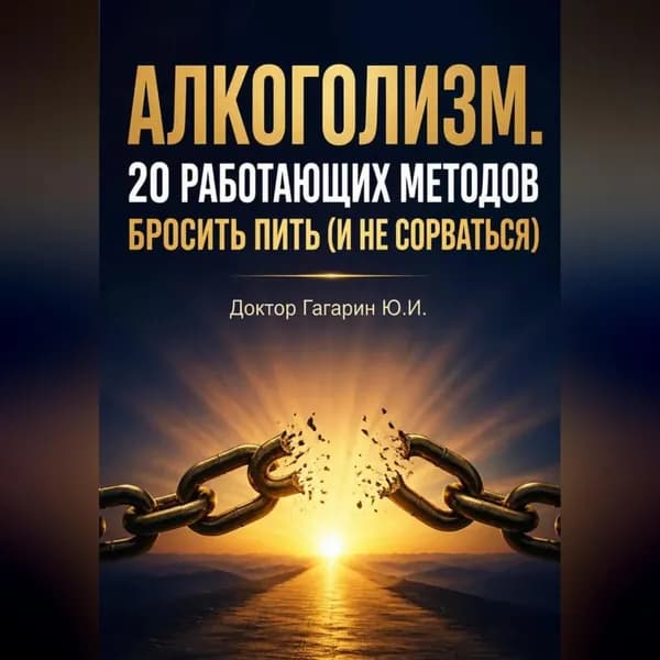 Алкоголизм. 20 работающих методов бросить пить (и не сорваться) | Гагарин Юрий | Электронная аудиокнига