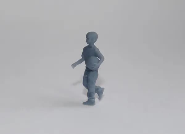 "Мальчик с мячом №2" Фигурка в масштабе 1:43 для диорам и макетов.