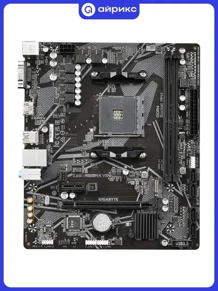 Материнская плата GIGABYTE A520M K V2 (AM4, AMD A520, 64 Гб, PCIE 3.0), A520M K V2