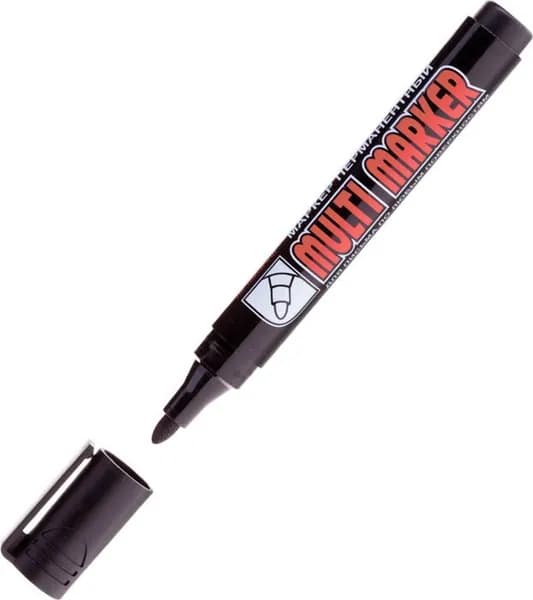 Маркер спиртовой промышленный 1 шт Crown MULTI MARKER, перманентный, черный