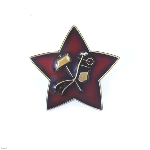Винтажная кокарда РККА (Рабоче-Крестьянской Красной Армии) образца 1918 года, значок на фуражку, СССР, ретро