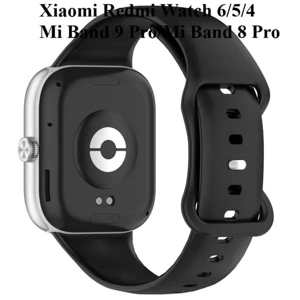 Силиконовый ремешок для Xiaomi Redmi Watch 6 / 5 / 4 ; Mi Band 9 Pro , Mi Band 8 Pro, с пряжкой-бабочкой