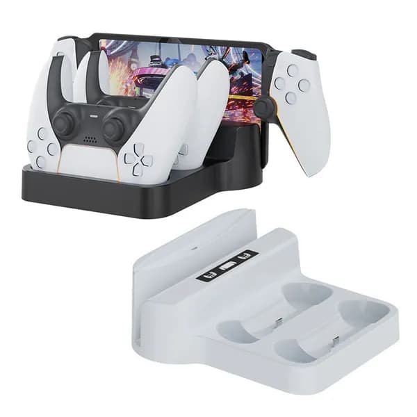 Зарядная станция IPLAY 3в1 для PS Portal и 2 геймпадов c RGB подсветкой, док-станция для ps portal