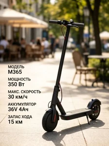 Электросамокат 202606132222, черный