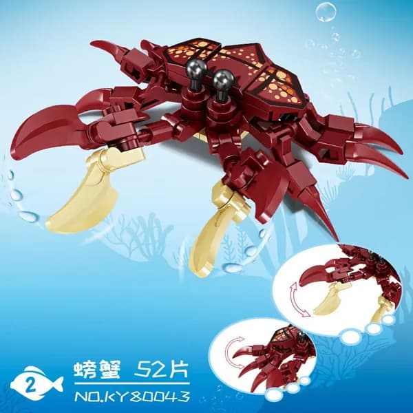 Конструктор Насекомые и морские обитатели, совместимый с Lego