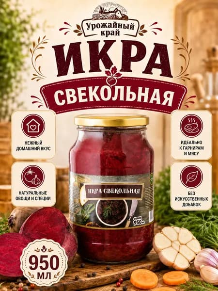 Икра свекольная, 1000 г