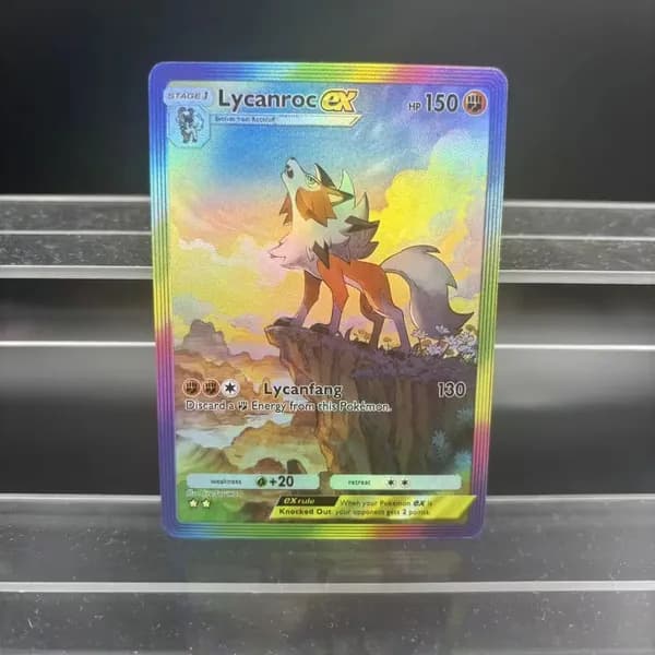 Коллекционные карты TCG POCKET: Kingdra, Lycanroc, Tapu Koko ex. Ручная работа, классические игровые аниме-карты, подарок и сувенир