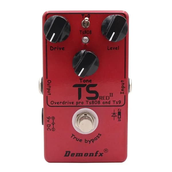 Эффекты Для Электрогитары Demonfx Overdrive Педаль Эффектов 2-в-1, Overdrive И Distortion True Buypass