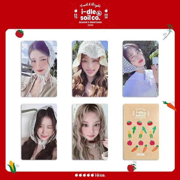 Карточки Gidle k-pop карточки коллекционные Фотокарточки 5.4*8.6cm 5 шт