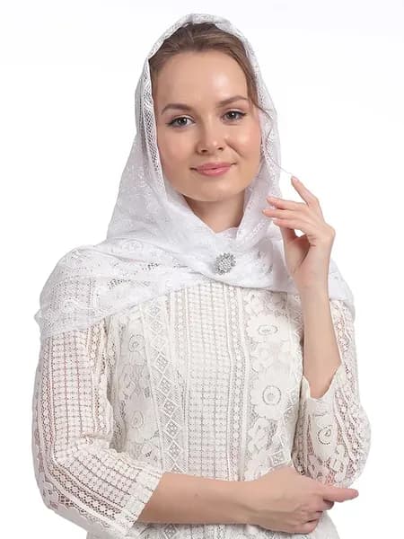 Капор-накидка,снуд для церкви,ниспадающий для храма