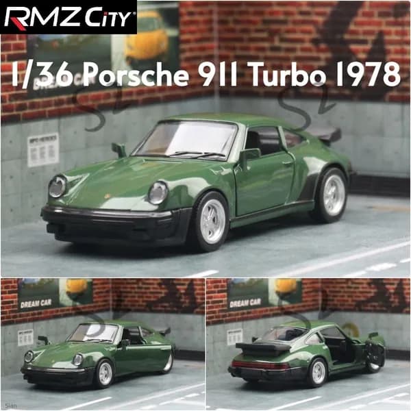 RMZ CiTY 1:36 Коллекционная металлическая машина Porsche 911 Turbo 1978 Classical car