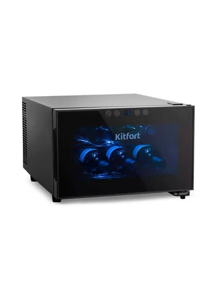Винный шкаф Kitfort КТ-2403, 8 бутылок, черный