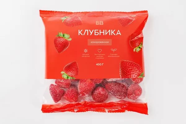 Клубника, замороженная, 400 г