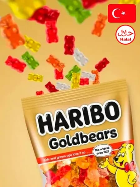 HARIBO мармелад жевательный Goldbears (Золотые мишки) 80г Турция