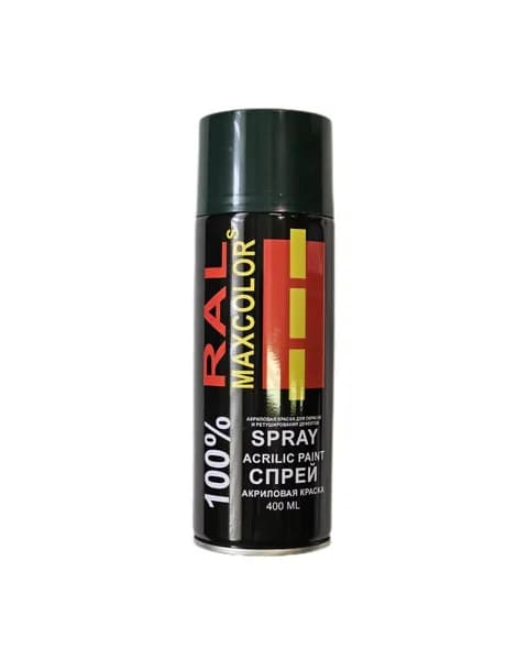 Спрей RAL Maxcolors 6005 Moss Green Acrilico зеленый глянец, 400мл