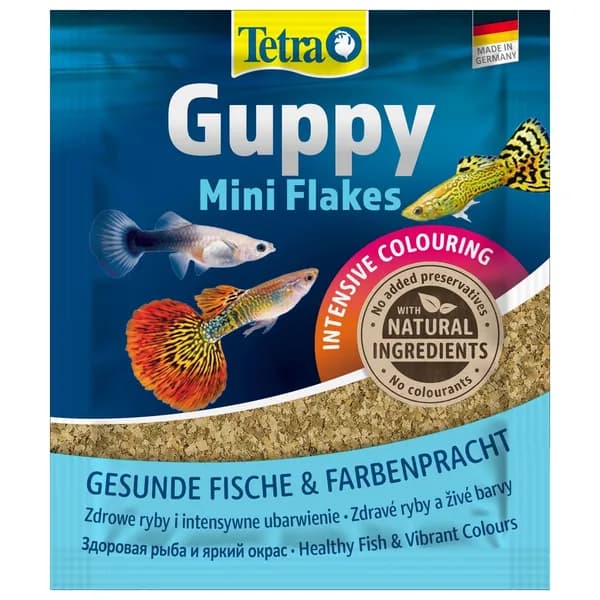 Tetra Guppy корм для всех видов гуппи (мини-хлопья), 12 г