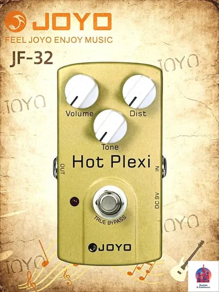 JF-32 Аналоговый гитарный эффект Overdrive педаль бежевый алюминий