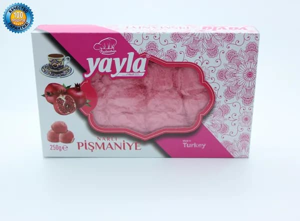 Yayla Турецкое Пишмание (воздушная халва) Нитевидное со вкусом Граната 250 г.