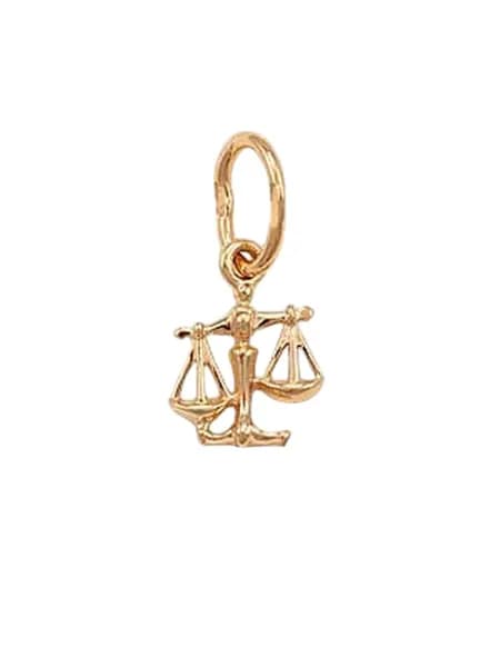 Подвеска на шею женская 375 пробы Весы, KARATOV