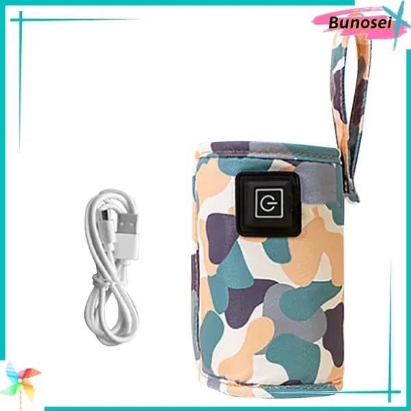 USB-сумка для подогрева бутылочек с молоком Крышка для детской бутылочки камуфляжного белого цвета