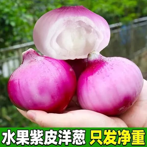 Лук фиолетовый фруктовый, свежий, сладкий, для употребления в сыром виде, натуральный овощ
