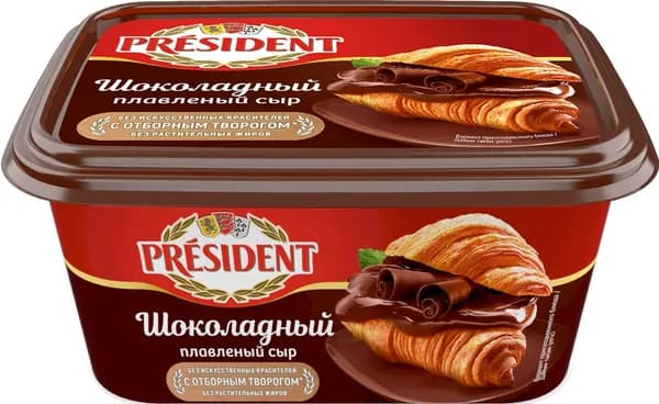 Сыр плавленый President шоколадный 30%, 400г