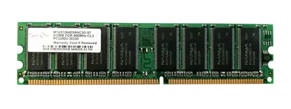 Nanya Оперативная память DDR, 400 МГц, 1 x (M1U51264DS8HC3G-5T)