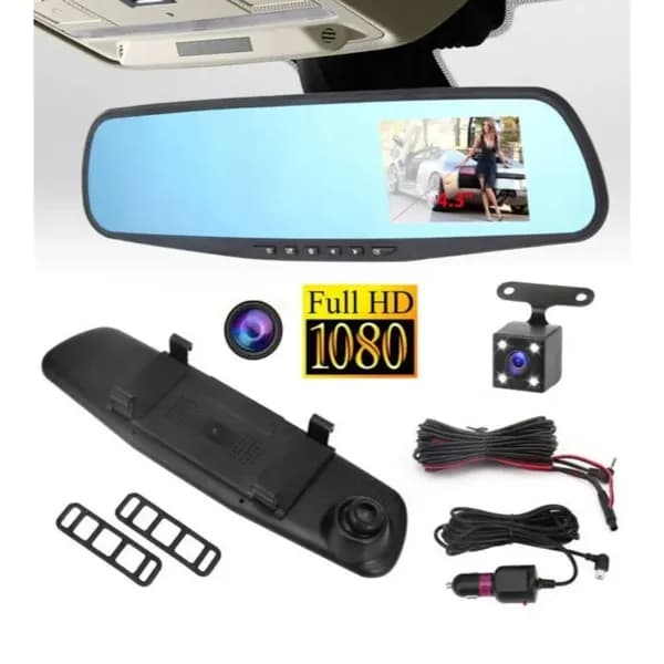 Видеорегистратор-зеркало DVR CT-809 (100/T2026/777/UG) 2 cam, 1080p, 4,3" display