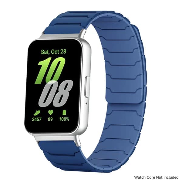 Силиконовый ремешок, совместимый с Samsung Galaxy Watch Fit3, с прочной магнитной застежкой и застежкой-петлей в стиле бронежилета