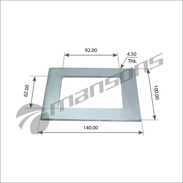 Пластина bpw рессоры (140x101x4.5) mansons