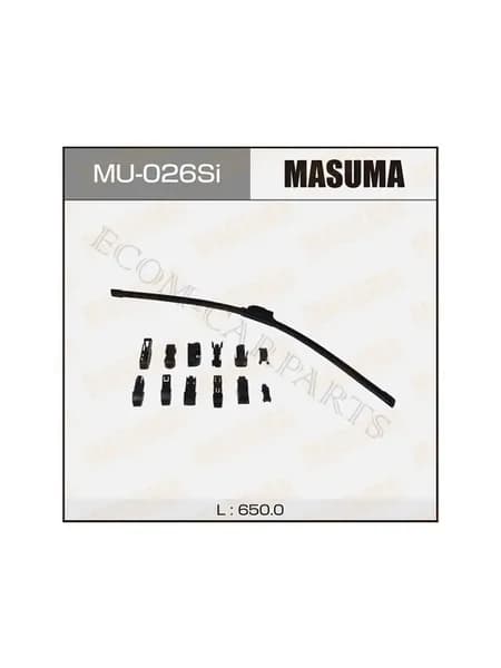 Дворник силиконовый 26", крюк (650mm) MU-026Si 15 видов