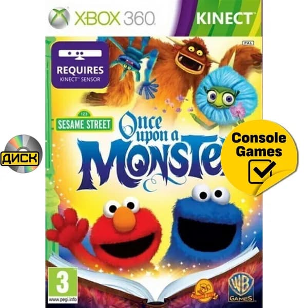 Игра Xbox 360 Sesame Street TV Once Upon A Monster (с поддержкой Kinect) (XBox 360, Английская версия)