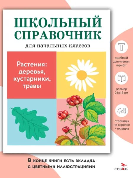 Растения. Деревья, кустарники, травы. Школьный справочник для начальных классов | Ларина Т. Я., Куликовская Татьяна Анатольевна